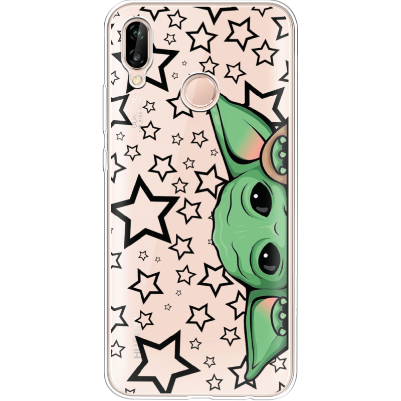 Прозрачный чехол Uprint Huawei P20 Lite Baby Yoda