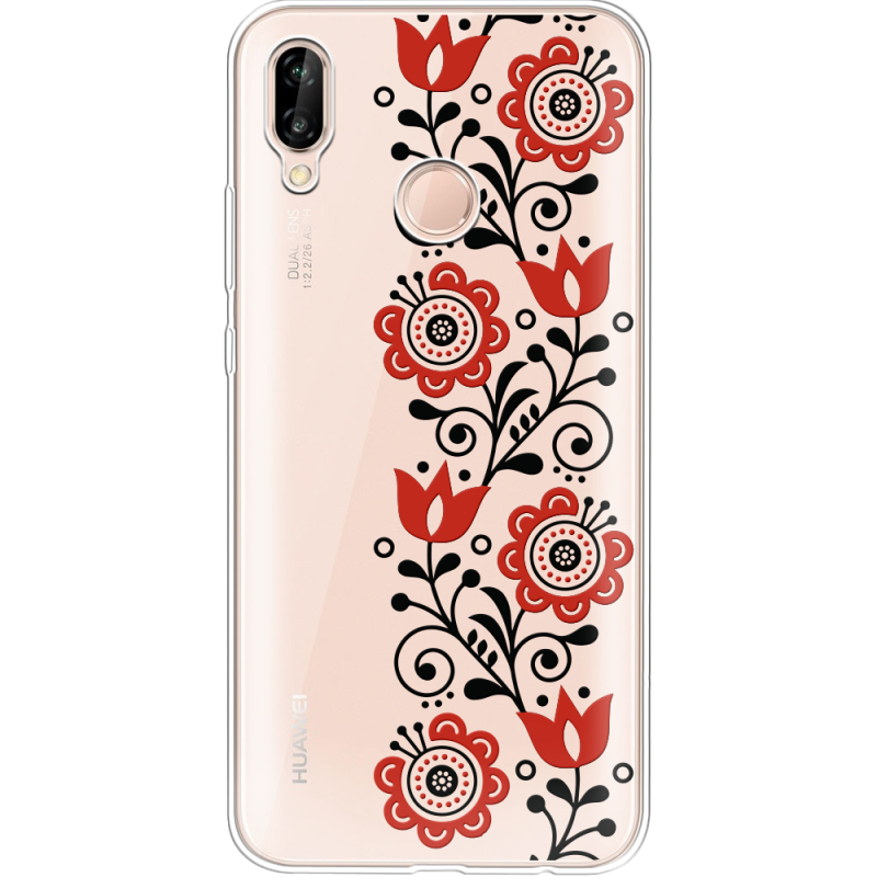 Прозрачный чехол Uprint Huawei P20 Lite Ethno Ornament