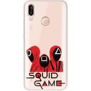 Прозрачный чехол Uprint Huawei P20 Lite siquid game люди в красном