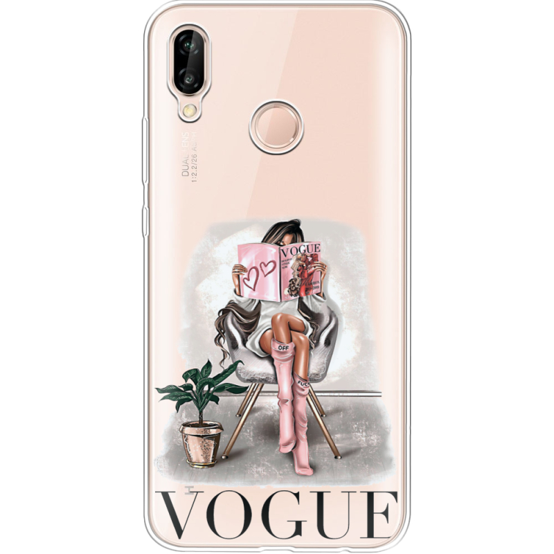 Прозрачный чехол Uprint Huawei P20 Lite VOGUE