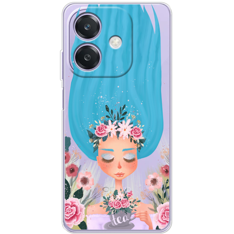 Прозорий чохол BoxFace OPPO A40m Blue Hair