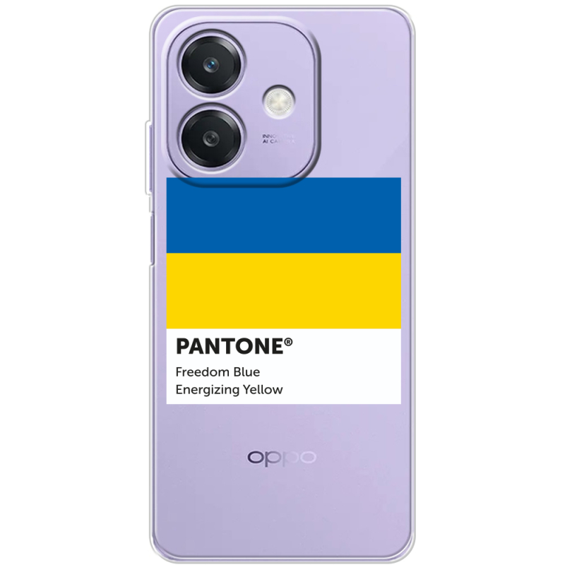 Прозорий чохол BoxFace OPPO A40m Pantone вільний синій