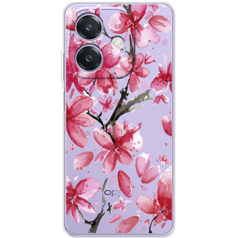 Прозорий чохол BoxFace OPPO A40m Pink Magnolia