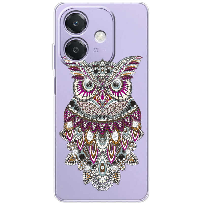 Чохол зі стразами OPPO A40m Owl