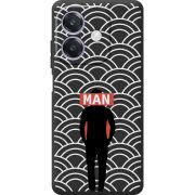 Чорний чохол BoxFace Oppo A40m Man Pattern