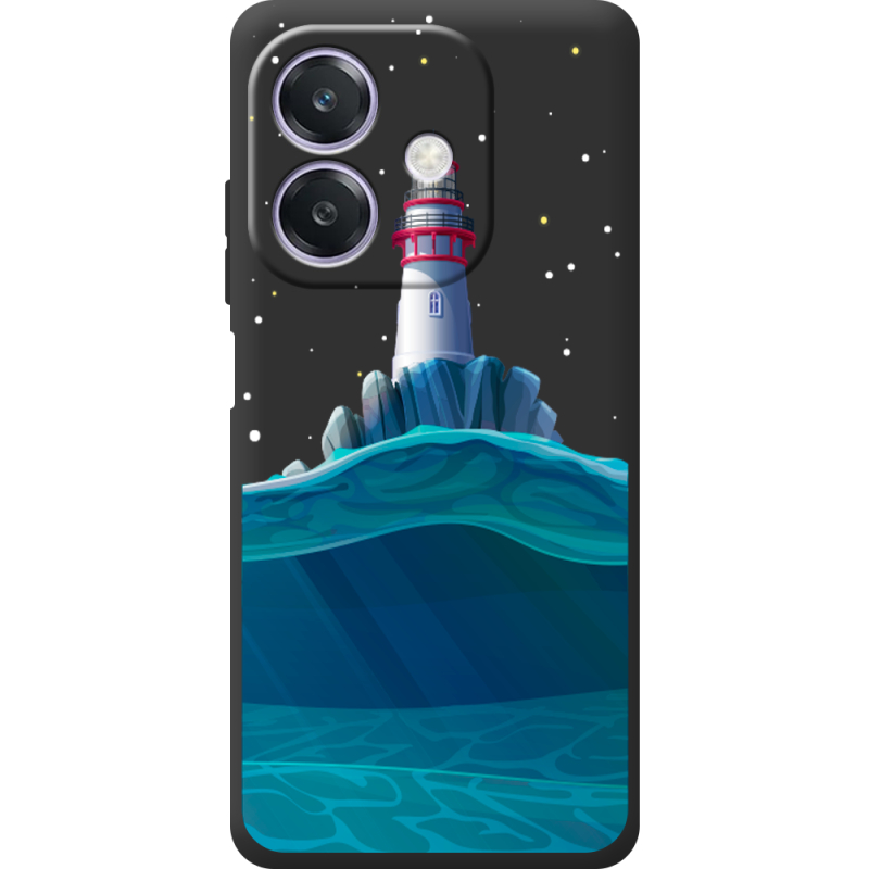 Чорний чохол BoxFace Oppo A40m Lighthouse