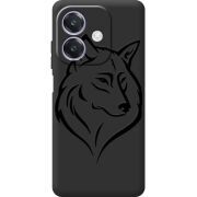 Чорний чохол BoxFace Oppo A40m Wolf