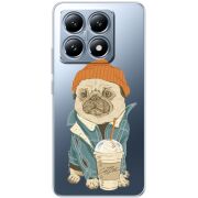 Прозорий чохол BoxFace Xiaomi 14T Pro Dog Coffeeman