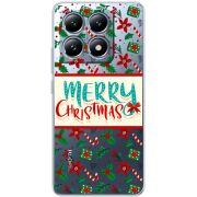 Прозорий чохол BoxFace Xiaomi 14T Pro Vintage Christmas Pattern