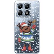 Прозорий чохол BoxFace Xiaomi 14T Pro Christmas Deer with Snow