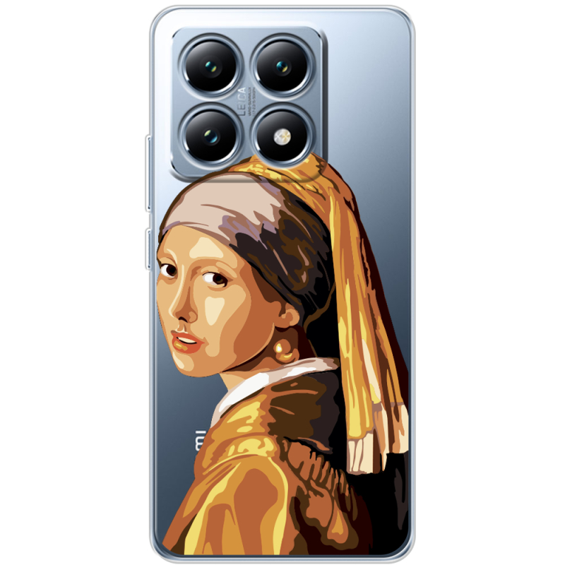 Прозорий чохол BoxFace Xiaomi 14T Pro Девушка с жемчужной серёжкой