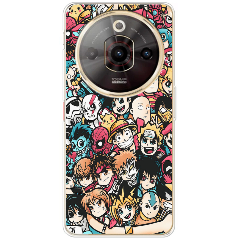 Чохол BoxFace Nubia Focus Pro Anime Stickers