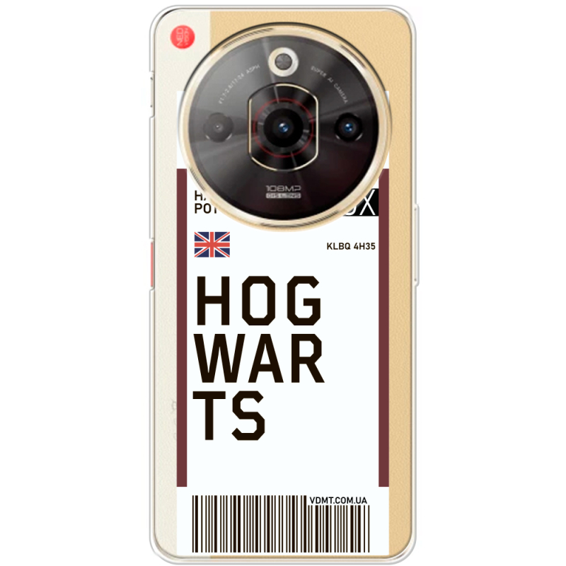 Прозорий чохол BoxFace Nubia Focus Pro Ticket Hogwarts