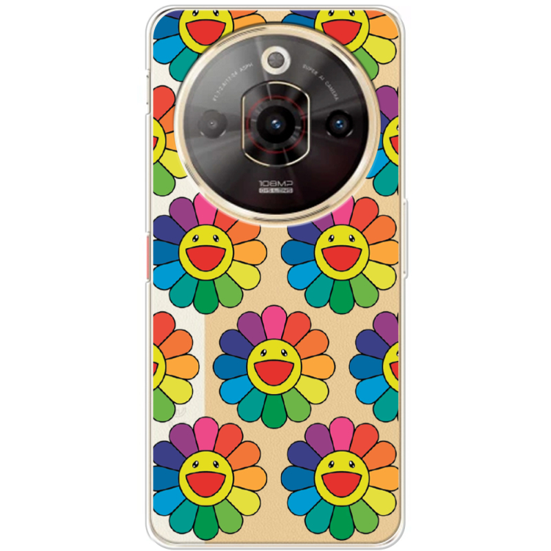 Прозорий чохол BoxFace Nubia Focus Pro Hippie Flowers