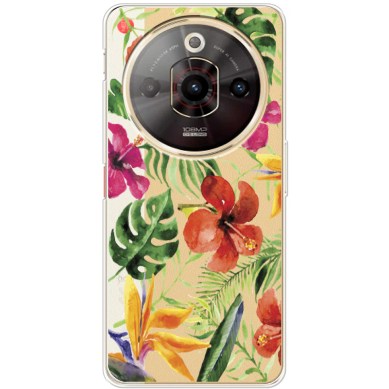 Прозорий чохол BoxFace Nubia Focus Pro Tropical Flowers