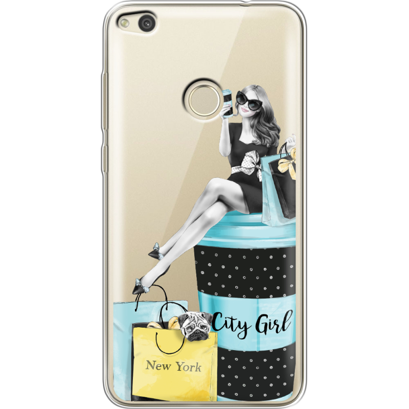 Прозрачный чехол Uprint Huawei P8 Lite 2017 City Girl