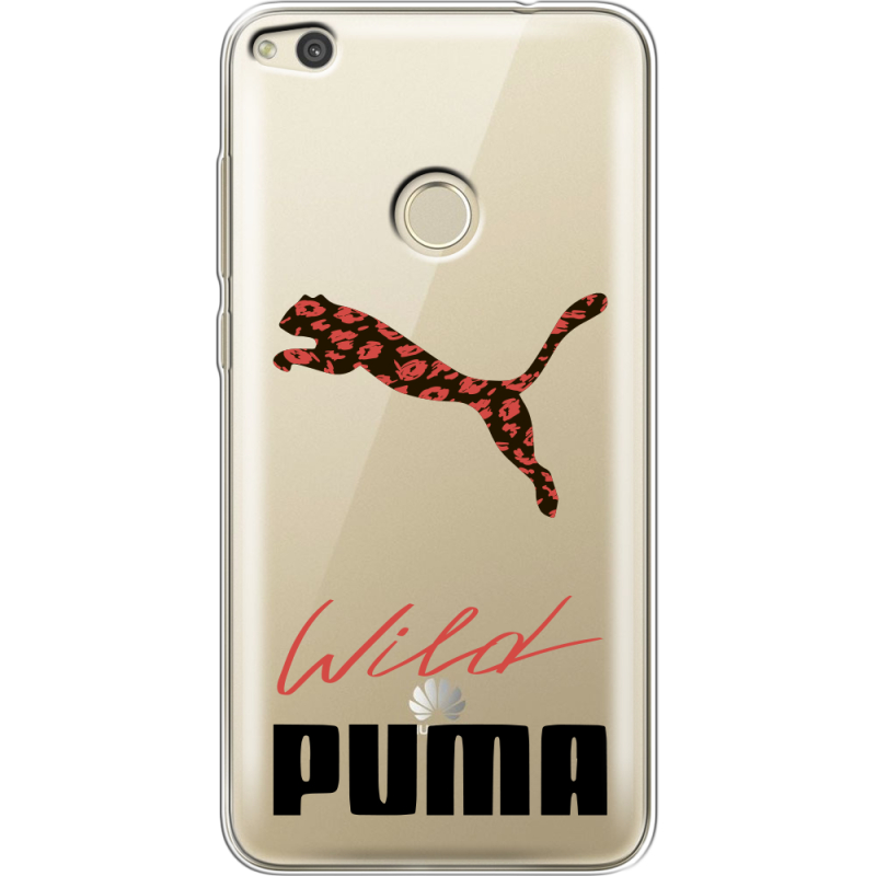 Прозрачный чехол Uprint Huawei P8 Lite 2017 Wild Cat