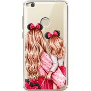 Прозрачный чехол Uprint Huawei P8 Lite 2017 Mouse Girls