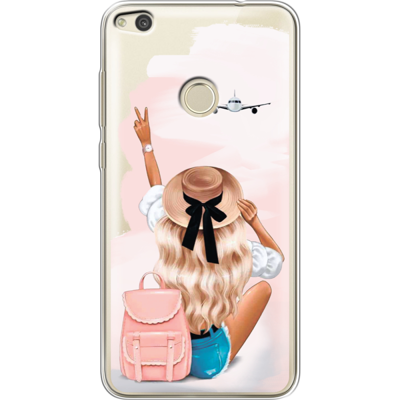 Прозрачный чехол Uprint Huawei P8 Lite 2017 Travel Girl