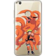 Прозрачный чехол Uprint Huawei P8 Lite 2017 Naruto and Kurama