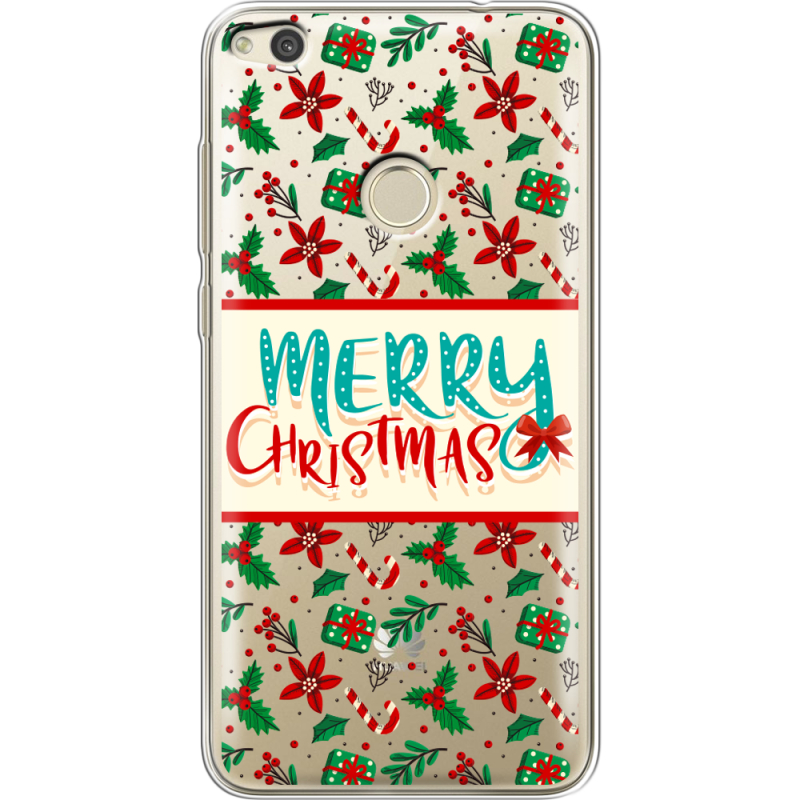Прозрачный чехол Uprint Huawei P8 Lite 2017 Vintage Christmas Pattern