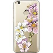 Прозрачный чехол Uprint Huawei P8 Lite 2017 Cherry Blossom