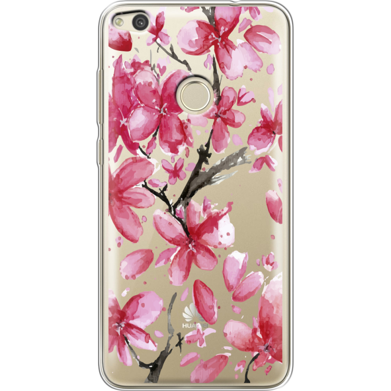 Прозрачный чехол Uprint Huawei P8 Lite 2017 Pink Magnolia
