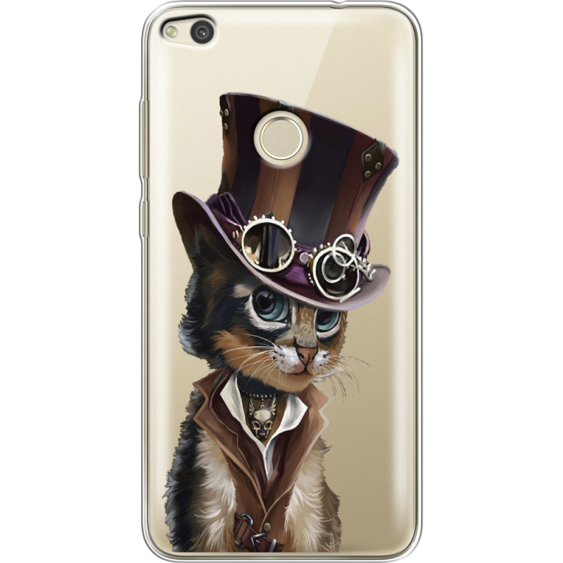 Прозрачный чехол Uprint Huawei P8 Lite 2017 Steampunk Cat