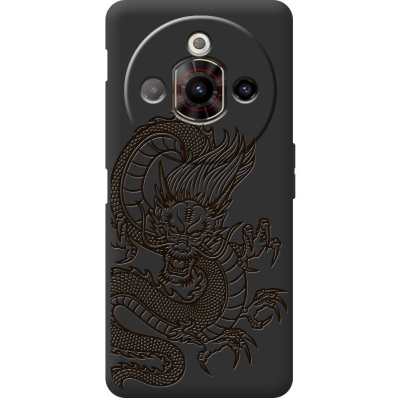 Чорний чохол BoxFace Nubia Focus Pro Chinese Dragon