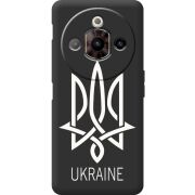 Чорний чохол BoxFace Nubia Focus Pro Тризуб монограмма ukraine