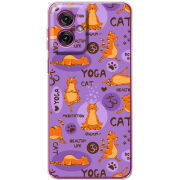 Чохол BoxFace Motorola G55 Yoga Cat