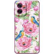 Чохол BoxFace Motorola G55 Birds and Flowers