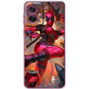 Чохол BoxFace Motorola G55 Woman Deadpool