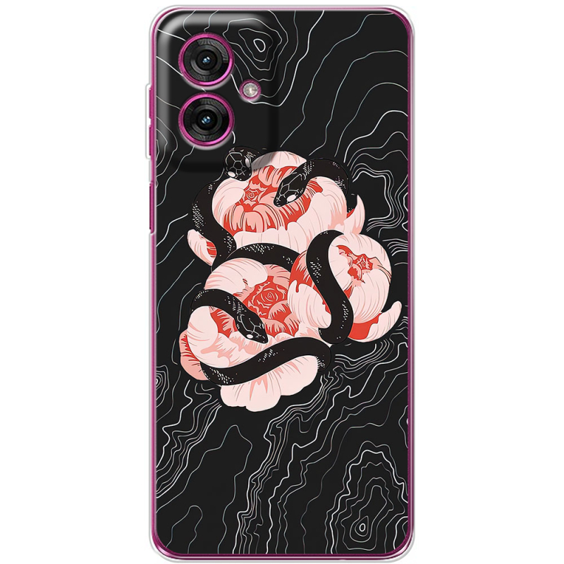 Чохол BoxFace Motorola G55 Snake Rose