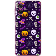 Чохол BoxFace Motorola G55 Halloween Purple Mood