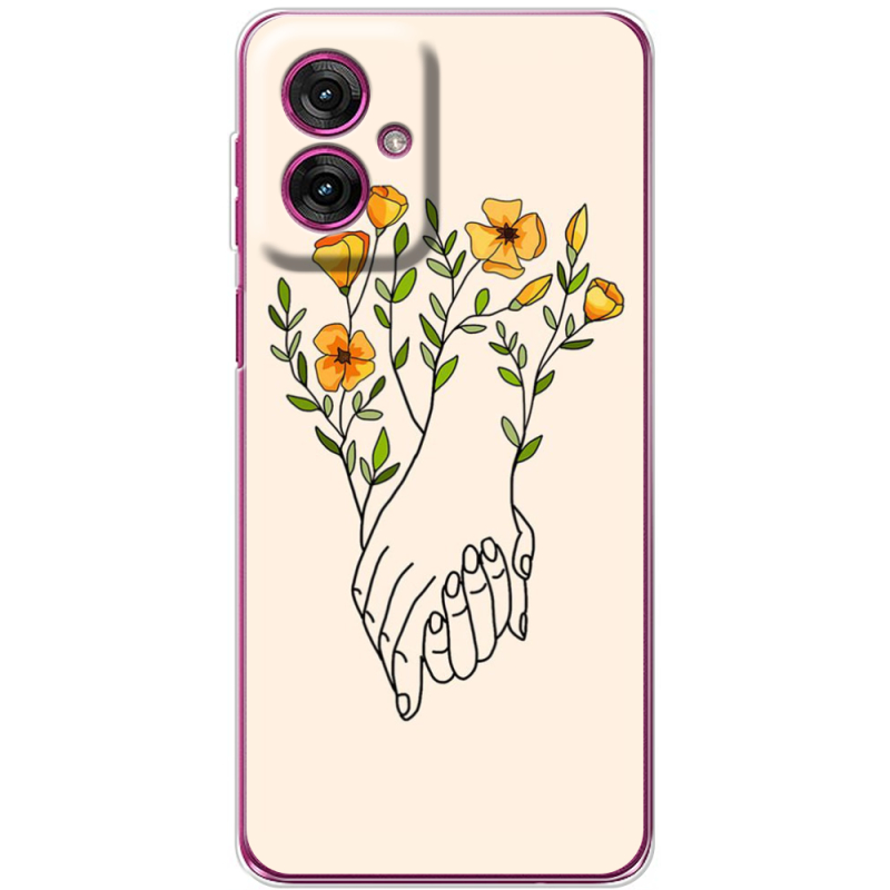 Чохол BoxFace Motorola G55 Flower Hands