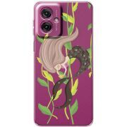 Прозорий чохол BoxFace Motorola G55 Cute Mermaid