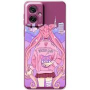 Прозорий чохол BoxFace Motorola G55 Wiked Lady