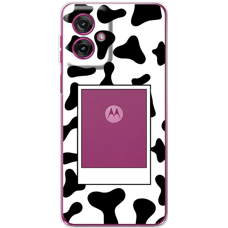 Прозорий чохол BoxFace Motorola G55 Cow