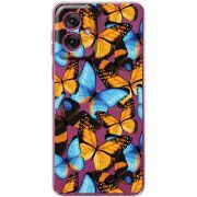 Прозорий чохол BoxFace Motorola G55 Butterfly Morpho