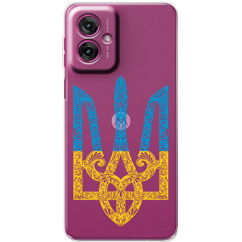 Прозорий чохол BoxFace Motorola G55 Gold Trident