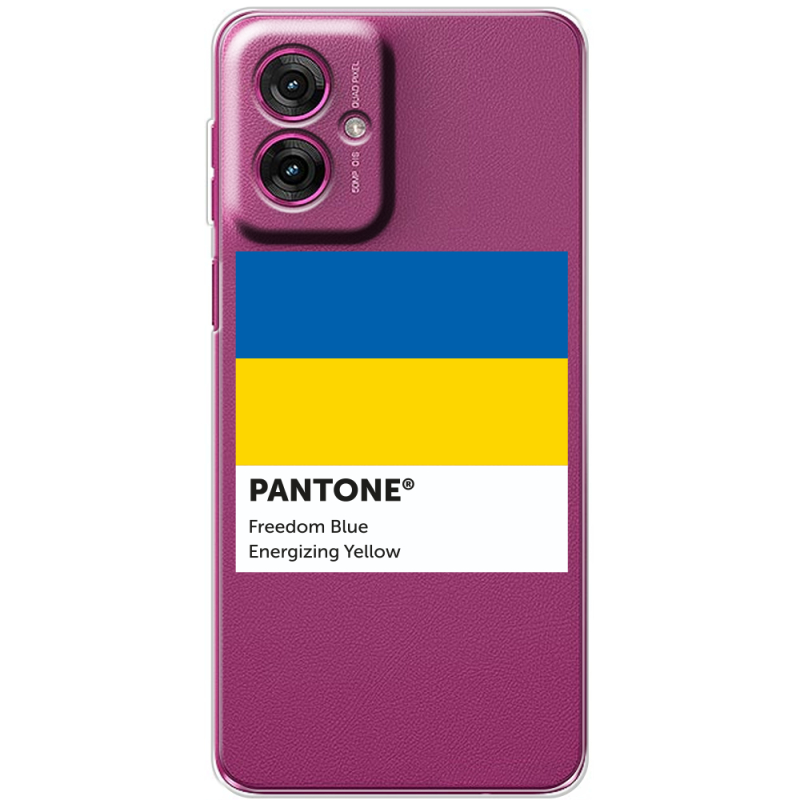 Прозорий чохол BoxFace Motorola G55 Pantone вільний синій