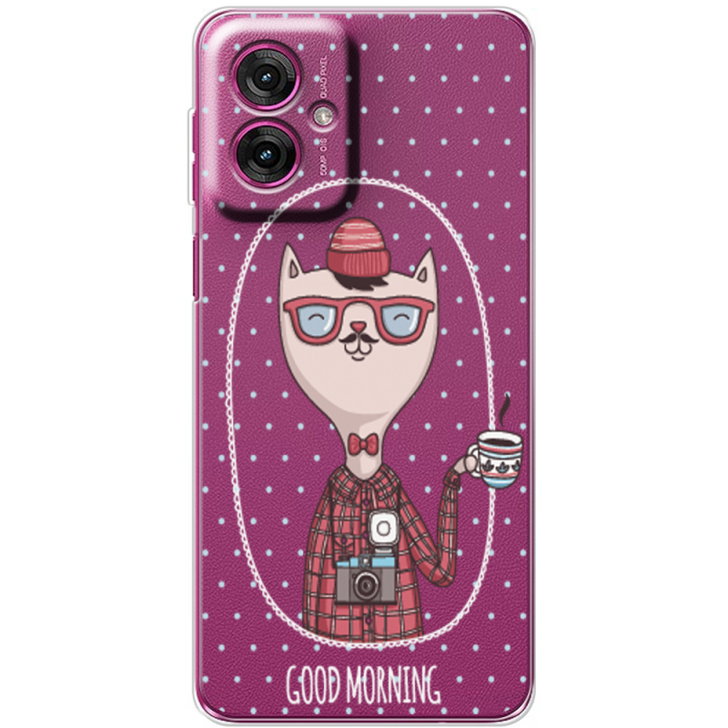 Прозорий чохол BoxFace Motorola G55 Good Morning