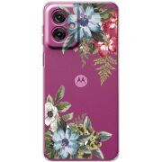 Прозорий чохол BoxFace Motorola G55 Floral