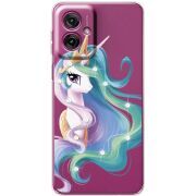 Чохол зі стразами Motorola G55 Unicorn Queen