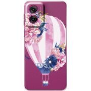 Чохол зі стразами Motorola G55 Pink Air Baloon