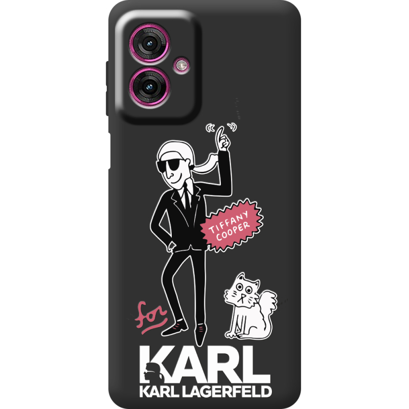 Чорний чохол BoxFace Motorola G55 For Karl