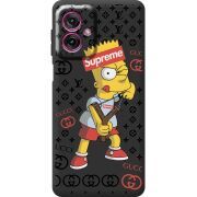 Чорний чохол BoxFace Motorola G55 Yellow Fun