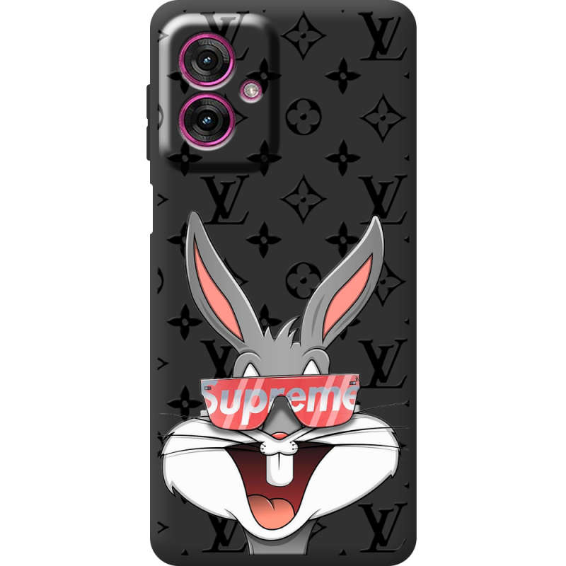 Чорний чохол BoxFace Motorola G55 looney bunny