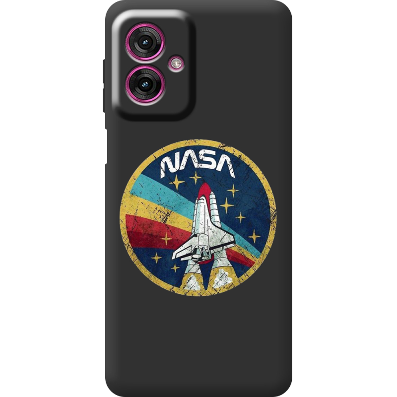 Чорний чохол BoxFace Motorola G55 NASA